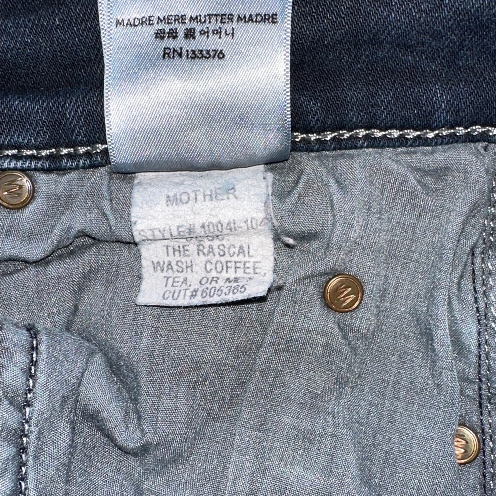 MOTHER Dark Indigo Straight Leg Jeans - Picture 6 of 6